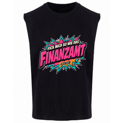 Finanzamt Bunt Tank Top | Malle Willi - schwarz