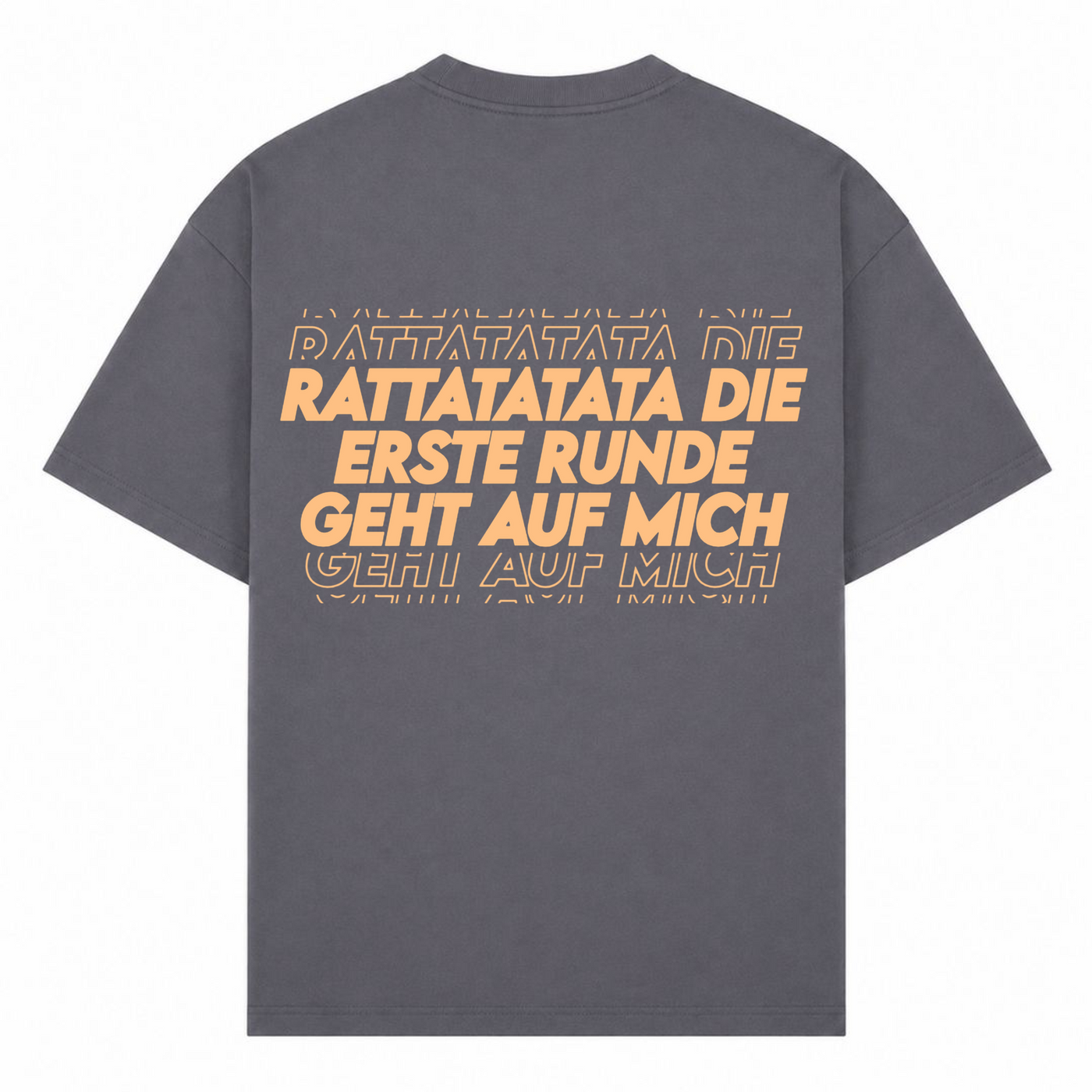 Erste Runde Oversized Shirt | Malle Doni  - dark grey 