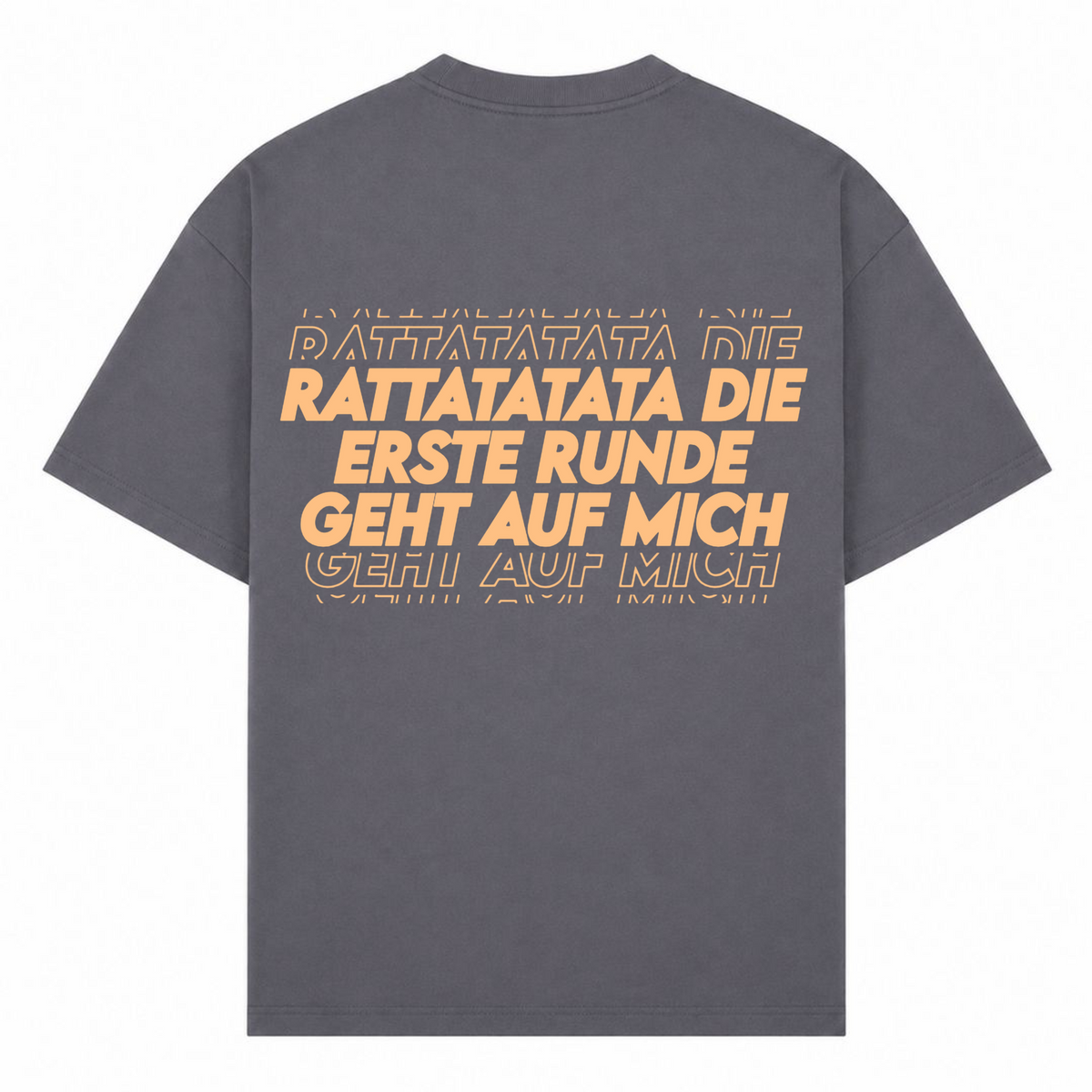 Erste Runde Oversized Shirt | Malle Doni  - dark grey 