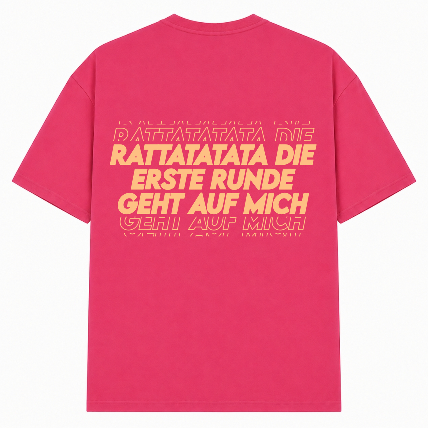 Erste Runde Oversized Shirt | Malle Doni  - Hibiskus Pink