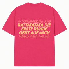 Erste Runde Oversized Shirt | Malle Doni  - Hibiskus Pink