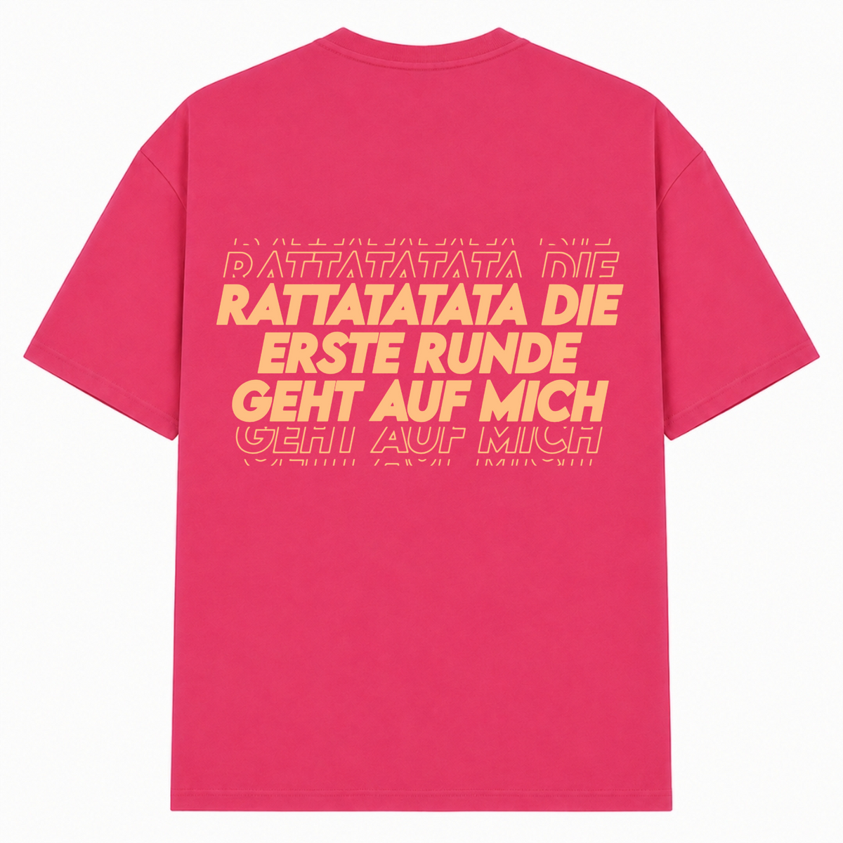 Erste Runde Oversized Shirt | Malle Doni  - Hibiskus Pink