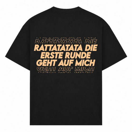 Erste Runde Oversized Shirt | Malle Doni  - Schwarz
