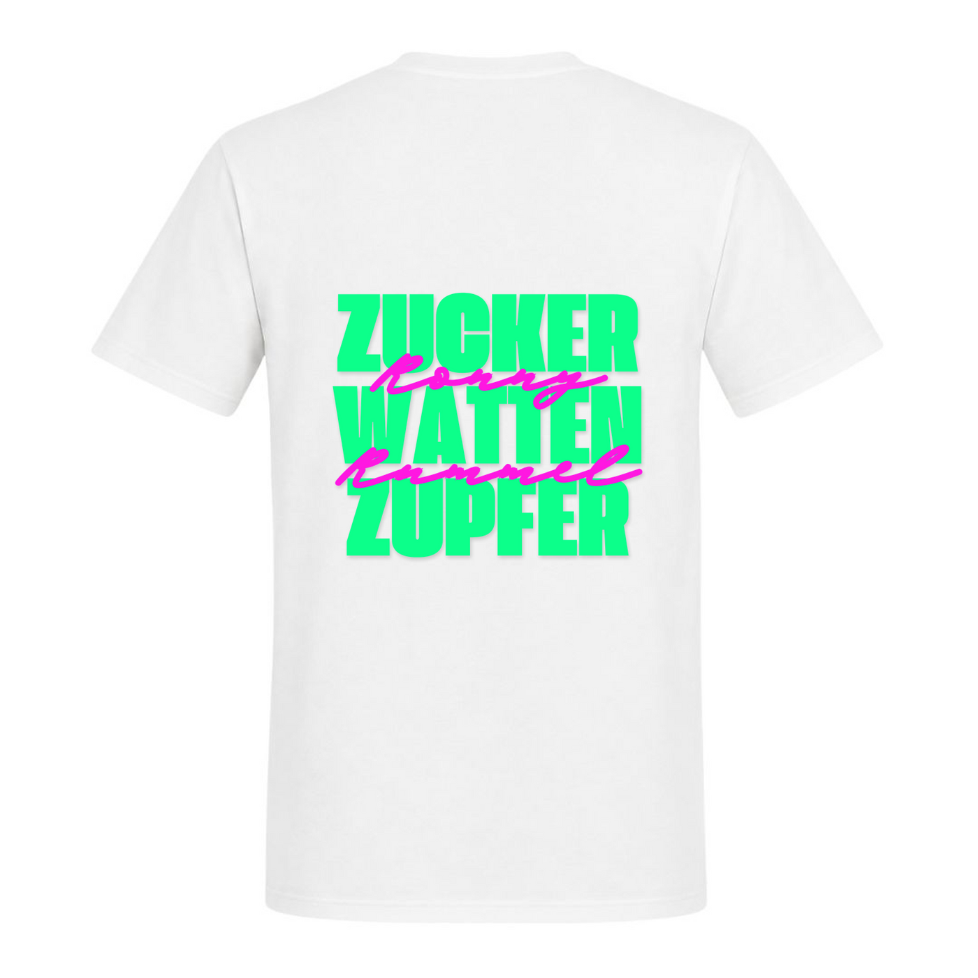 Zucker Shirt | Ronnie Rummel - weiß - Rueckseite